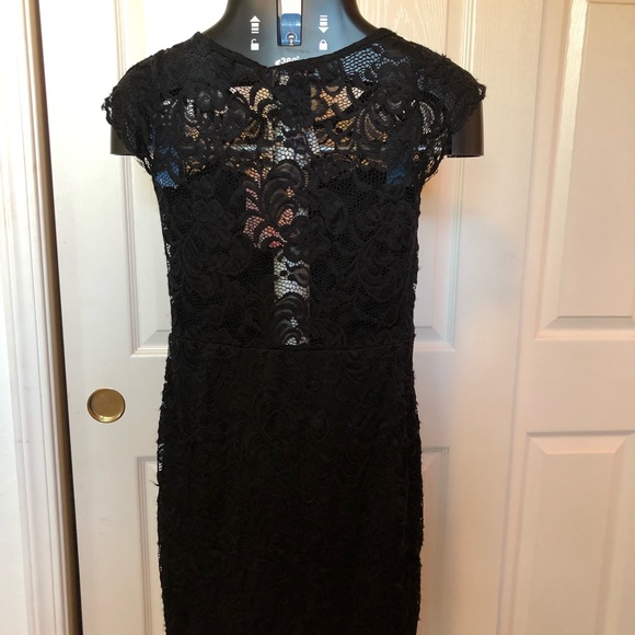Black lace dress juniors size S - Picture 2 of 5